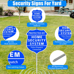 AzReference installed in yard demonstrating visible property protection