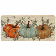 Baccessor front-entry pumpkin doormat adding autumn curb appeal and dirt control