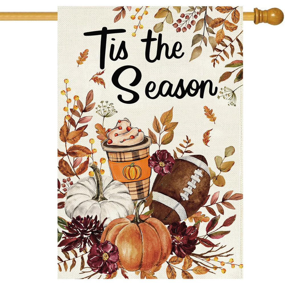 Baccessor front view showing pumpkin design and warm fall welcome