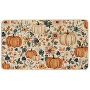 Baccessor front view doormat showing pumpkin design and warm welcome benefit