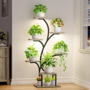 BACEKOLL front view tree-shaped plant stand showcasing vertical display and decor benefits