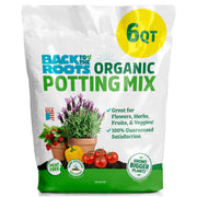Back to the Roots front packaging showing 6 qt bag and brand