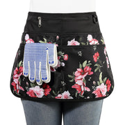 Bafelia peony front view showing pockets and decorative pattern for organized gardening