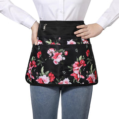 Bafelia peony zipper pocket detail protecting phone and cash securely while working