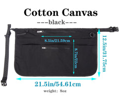 Bafelia zippered pocket detail securing valuables like phone and cash