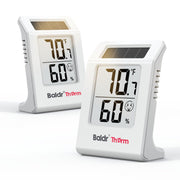 BALDR front display showing temperature and humidity for quick monitoring