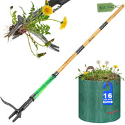 Bamda front view of full 57.5-inch weed puller showing ergonomic profile and build
