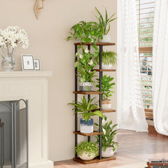 Bamworld corner placement with plants saving floor space and styling