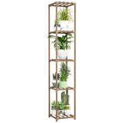 Bamworld front corner setup showing five-tier display and space savings