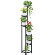 Bamworld front view full stand showing vertical plant display and space saving