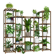 Bamworld front view showing full tall plant stand and dense display benefit