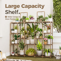 Bamworld side profile with hanging plants demonstrating vertical space use