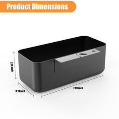 Barbqtime side profile displaying dimensions and space-saving benefit