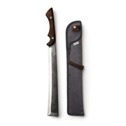 Barebones NATA front profile showing blade and walnut handle for balanced cutting