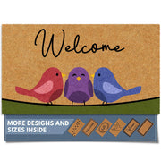 Barnyard Designs front view showing spring birds and welcome design for curb appeal