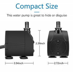 BARST pump side label detail showing specifications for confident selection