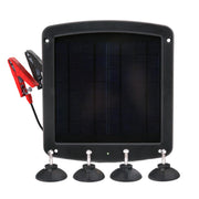 Battery Tender front panel showing compact solar surface and frame for easy mounting benefit