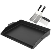 BBQ Future front view of griddle and spatula set showing complete kit and usability