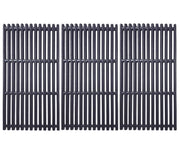 BBQration front view of 3-pack cast iron grates showing fit and coverage