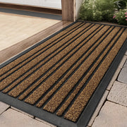BEHERO front view of outdoor mat showing full welcome surface and benefit preventing dirt