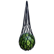 Belit front pack view showing five black nylon melon hammock nets and clear labeling for gardeners