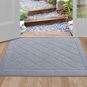 BEQHAUSE full mat flat in entryway showing pattern and protection
