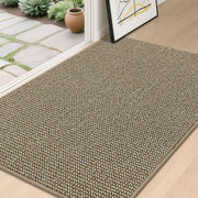 BEQHAUSE front packaging showing light beige mat and dimensions