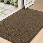 BEQHAUSE front view brown door mat protecting floors