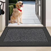 BEQHAUSE front view charcoal mat protecting floors