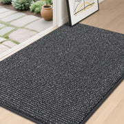 BEQHAUSE front view charcoal mat showing full coverage and curb appeal
