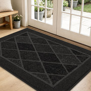 BEQHAUSE front view of 32x48 dark grey mat protecting floors