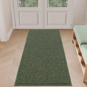 BEQHAUSE front view green door mat showing full size and welcoming look