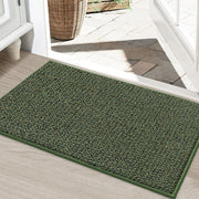 BEQHAUSE front view green mat protecting threshold and reducing dirt