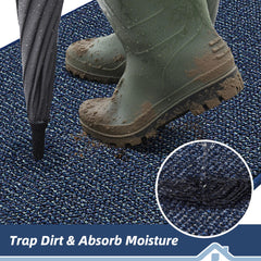 BEQHAUSE non-slip TPR backing visible for floor grip and anti-slide performance