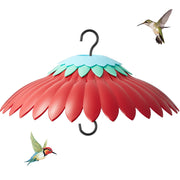 Beserie red umbrella front view showing full coverage and protection