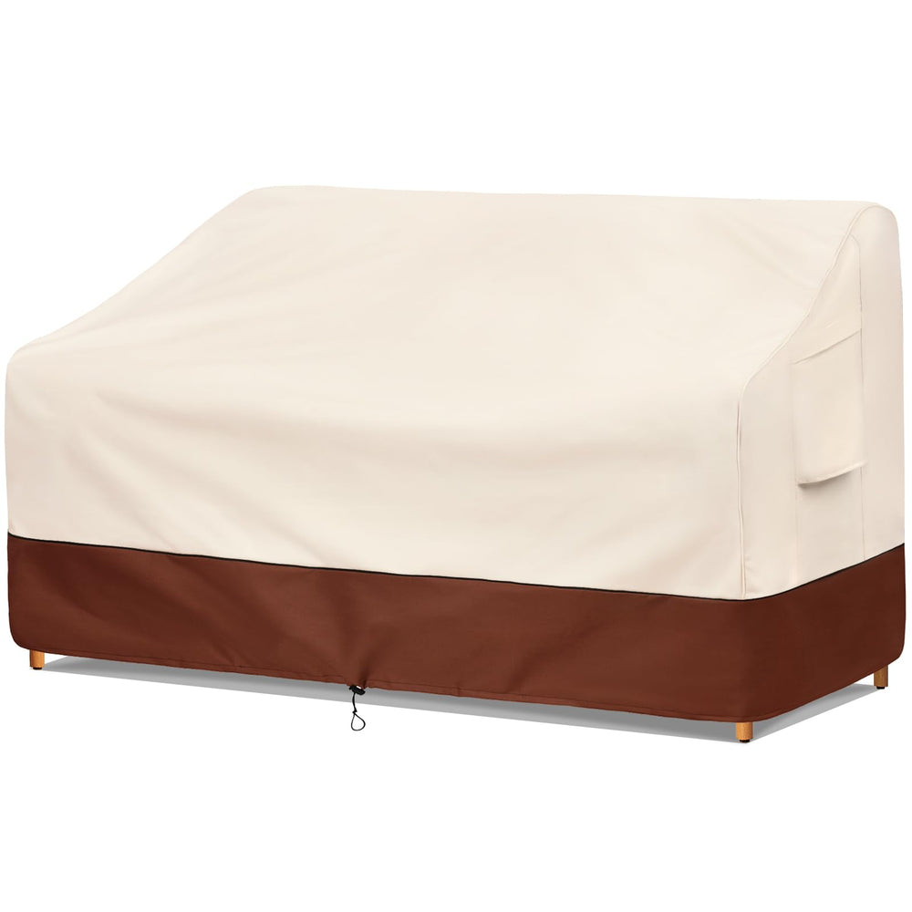 Bestalent loveseat cover front view showing full waterproof protection and neat fit