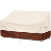 Bestalent loveseat cover front view showing full waterproof protection and neat fit