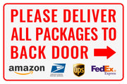 Bestylez front view sign showing arrow and clear delivery message for better directing