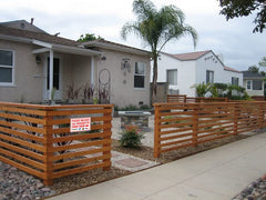Bestylez sign mounted on a garden gate guiding packages to the front door