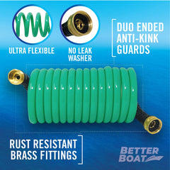 Better Boat brass connector close-up showing corrosion resistance and secure seal benefit