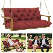 BFWHQ front view shows full wine-red cushion for instant curb appeal