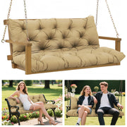 BFWHQ front view of 60x40 cushion showing pad shape and quilted surface for comfortable seating