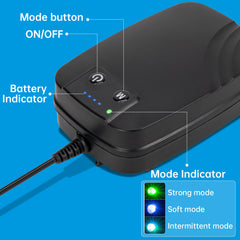 Biling air pump close-up showing durable construction benefit