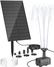 Biling solar panel and pump kit front view showing components and benefit of easy installation