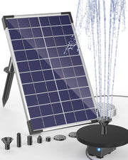 Biling solar panel front view capturing sunlight for reliable power