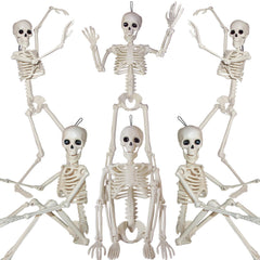 BILLMOSS front view of six skeletons showing complete set for easy decorating
