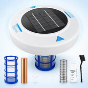 Binmaton front view floating device showing compact design and easy placement