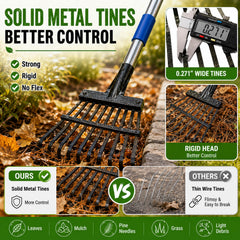 Bird Twig handle locking detail illustrating adjustable reach and secure fit benefit