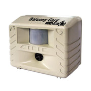Bird-X Balcony Gard front view showing unit and controls for easy setup