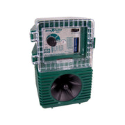 Bird-X front view of BirdXPeller Pro showing unit and branding protecting space